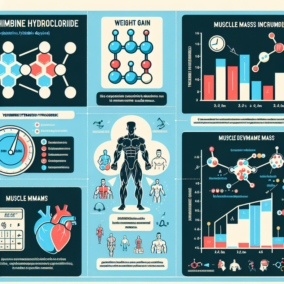 Muscle mass benefits of yohimbine hydrochloride