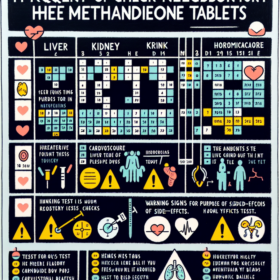 Frequency of health checks during methandienone compresse