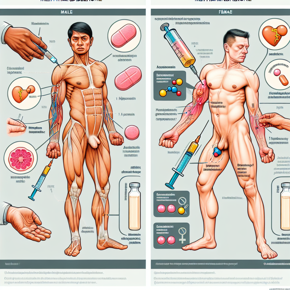Gender differences in response to methandienone injection